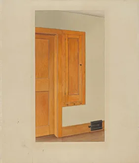 Practical Prints: Shaker Cupboard, c. 1938. Creator: John W Kelleher