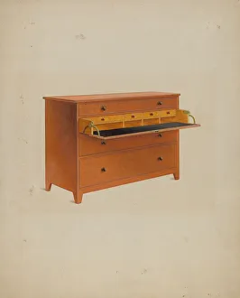 Shaker Desk, c. 1937. Creator: John W Kelleher