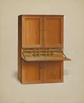 Cabinet Gallery: Shaker Desk, c. 1938. Creator: Irving I. Smith