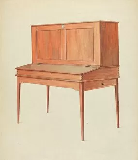 Shaker Desk, c. 1953. Creator: Alfred H. Smith