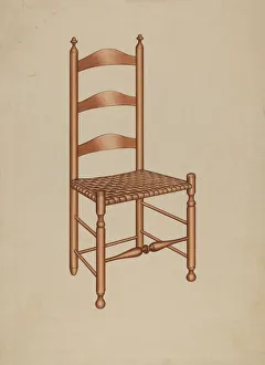 Shaker Desk Chair, 1935 / 1942. Creator: Unknown