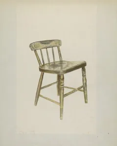 Dining Chair Prints: Shaker Dining Chair, 1935 / 1942. Creator: John Davis