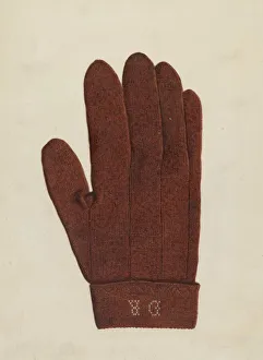 Moutal Elizabeth Prints: Shaker Glove, 1935 / 1942. Creator: Elizabeth Moutal