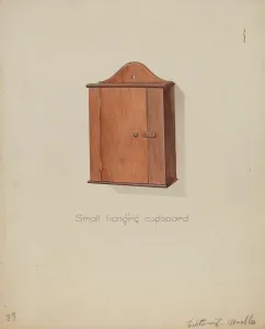Shaker Hanging Cupboard, c. 1936. Creator: Victor F. Muollo