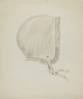 Shaker Infirmary Cap, c. 1936. Creator: Betty Fuerst