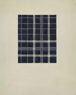 Shaker Prints: Shaker Kerchief, c. 1936. Creator: Lucille Chabot