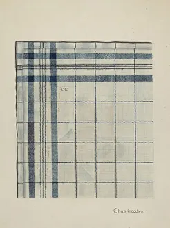 Handkerchiefs Prints: Shaker Kerchief, c. 1937. Creator: Charles Goodwin
