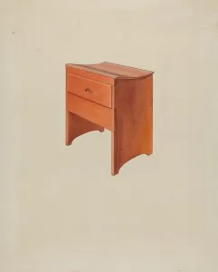 Loom Gallery: Shaker Loom Stool, c. 1936. Creator: Irving I. Smith