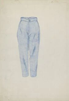 Alice Stearns Gallery: Shaker Mans Trousers, c. 1936. Creator: Alice Stearns