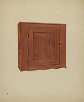 Shaker Prints: Shaker Medicine Chest, c. 1937. Creator: William Paul Childers