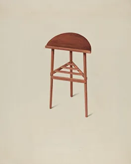 Rack Prints: Shaker Music Rack, c. 1936. Creator: Alfred H. Smith