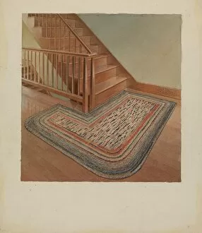 Stairway Gallery: Shaker Newel Post, c. 1937. Creator: Alfred H. Smith