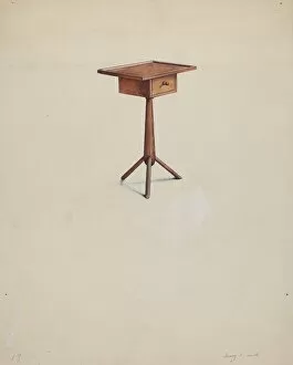 Drawers Gallery: Shaker Peg Leg Stand, 1935 / 1942. Creator: Irving I. Smith