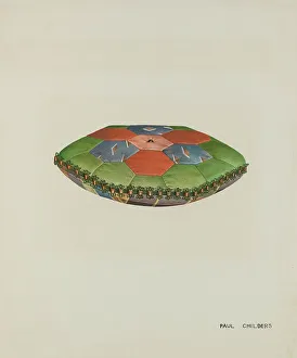 Shaker Pin Cushion, c. 1937. Creator: William Paul Childers