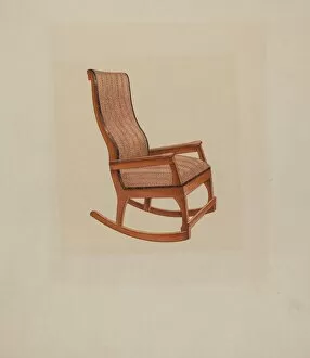 Seat Gallery: Shaker Rocking Chair, c. 1938. Creator: Lon Cronk