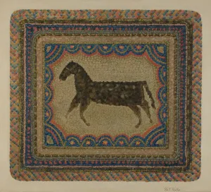 Shaker Prints: Shaker Rug, 1935/1942. Creator: George V. Vezolles