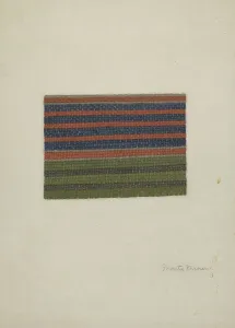 Shaker Prints: Shaker Rug, 1935/1942. Creator: Mona Brown