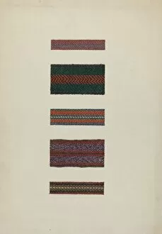 Binding Gallery: Shaker Rug Bindings, 1935 / 1942. Creator: Ingrid Selmer-Larsen
