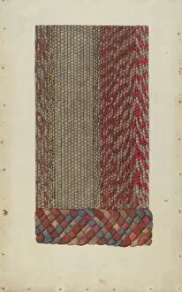 Carpets Gallery: Shaker Rug, c. 1936. Creator: Alice Stearns
