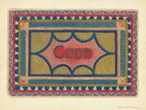Elbert S Gallery: Shaker Rug, c. 1937. Creator: Elbert S. Mowery