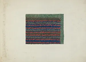 Moutal Elizabeth Prints: Shaker Rug Material, c. 1936. Creator: Elizabeth Moutal