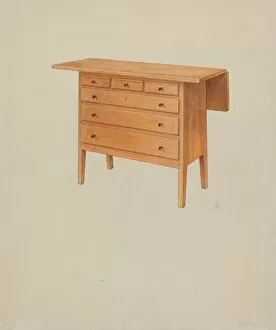 Drawers Gallery: Shaker Sewing Table, 1935 / 1942. Creator: Irving I. Smith