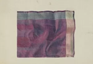Neckerchief Collection: Shaker Silk Kerchief, 1936. Creator: Elizabeth Moutal