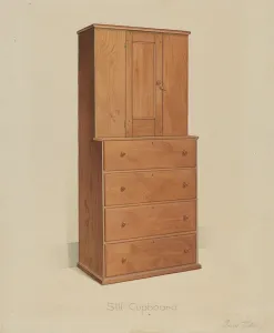 Shaker Sill Cupboard, 1935 / 1942. Creator: Anne Ger
