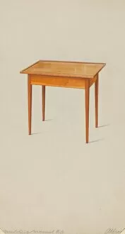 Small Gallery: Shaker Small Table, c. 1936. Creator: Alfred H. Smith