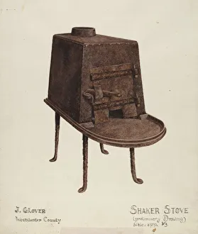 Domestic Collection: Shaker Stove, 1935 / 1942. Creator: Joseph Glover