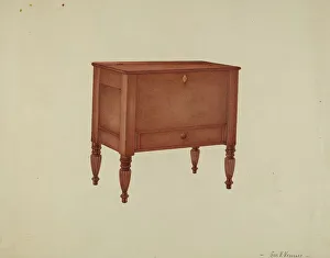 Storage Prints: Shaker Sugar Chest, 1935/1942. Creator: George V. Vezolles