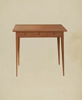 Drawers Gallery: Shaker Table, 1938. Creator: Winslow Rich