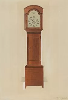 Shaker Tall Clock, c. 1937. Creator: Irving I. Smith
