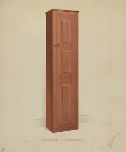 Shaker Tall Tin Cupboard, 1936. Creator: Anne Ger