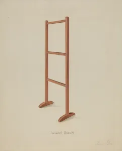 Anne Ger Prints: Shaker Towel Rack, c. 1936. Creator: Anne Ger