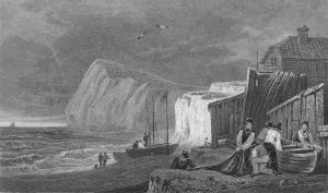 Shakeseares Cliff, Dover. Kent, 1831. Artists: Henry Gastineau, Henry Adlard Shakeseares Cliff, Dover. Kent, 1831. Artists: Henry Gastineau, Henry Adlard