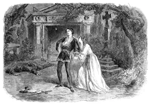 Melodrama Prints: The Shakspeare Commemoration at Stratford-On-Avon: scene from Romeo And Juliet'