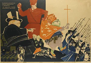 Dmitri Stachievich 1883 1946 Prints: We shall expose the anti-Soviet plans of the imperialists and and ecclesiastical intrigues!