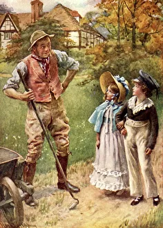 Hoeing Prints: You Shall Be Our Head Garderner When We're Married from The Runaway Couple