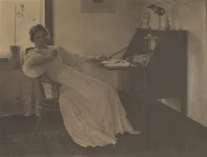 1871 1925 Prints: What Shall I Say?, 1896. Creator: Clarence H. White (American, 1871-1925)