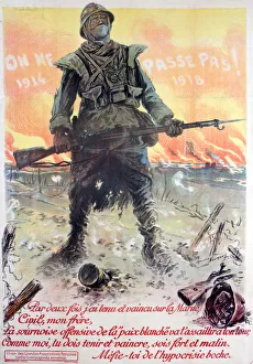 They Shall Not Pass! 1914-1918, 1918. Artist: Maurice Neumont