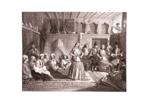 Grigori Grigorievich 1810 1893 Prints: The Shamakhi dancers, Mid of the 19th century