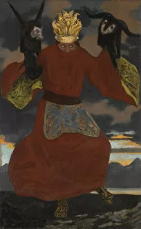 Spirituality Gallery: The Shaman, 1901. Artist: Schneider, Sascha (Karl Alexander) (1870-1927)