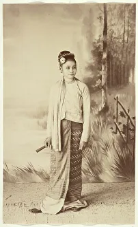 Burma Prints: Shan Woman, 1894-1897. Creator: Felice Beato