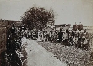 Mourner Prints: Shanghai, China: a funeral procession