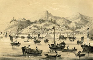 Images Dated 29th September 2007: Shanghai, one of the five ports opened by the late treaty to British commerce, 1847