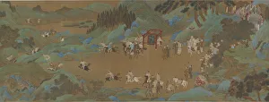 The Shanglin Park: Imperial Hunt, Ming or Qing dynasty, 17th century. Creator: Unknown The Shanglin Park: Imperial Hunt, Ming or Qing dynasty, 17th century. Creator: Unknown