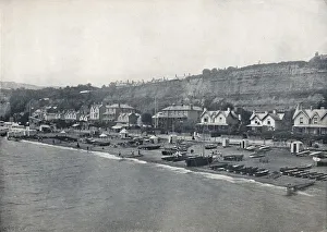 Beached Prints: Shanklin - View of the Beach and the Heights, 1895