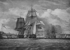 The Shannon and the Chesapeake, c1814. Artist: John Christian Schetky