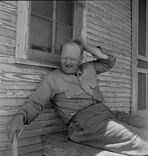 Sharecropper Prints: Sharecropper, Hall County, Texas, 1937. Creator: Dorothea Lange